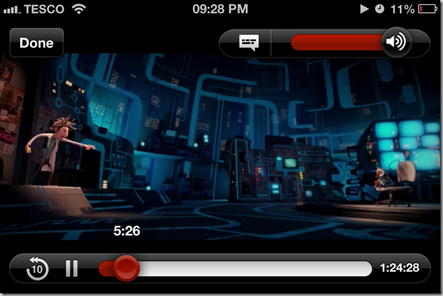 Movie on Netflix App for iPhone