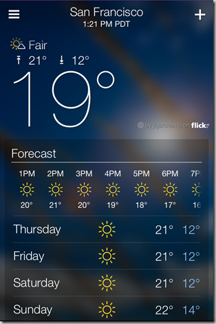 Yahoo Weather App for iPhone - iOS Screenshot 7