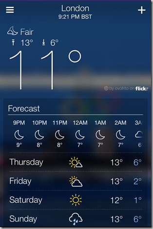 Yahoo Weather App for iPhone - iOS Screenshot 8